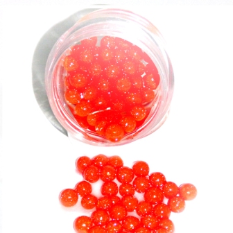 Soft Pearly Orange Color Beads