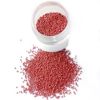 Glittery Red Cellulose Beads